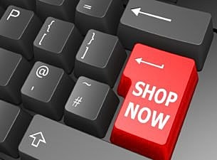 Colorful signs displaying the word "deal" repeatedly.