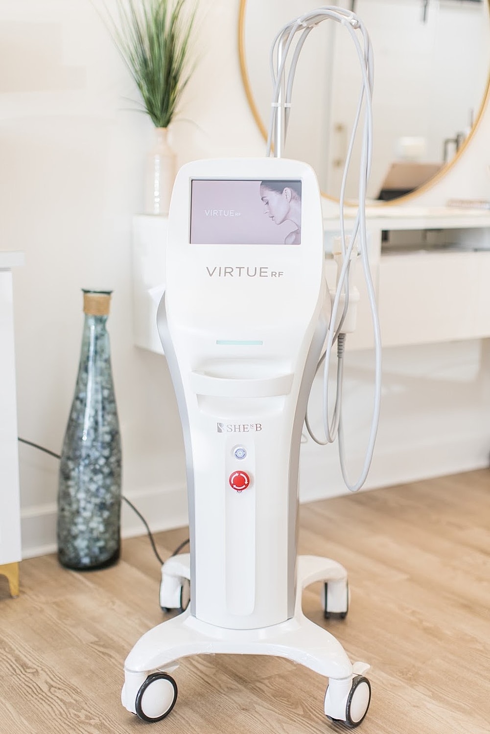 Virtue RF skin treatment machine in a salon
