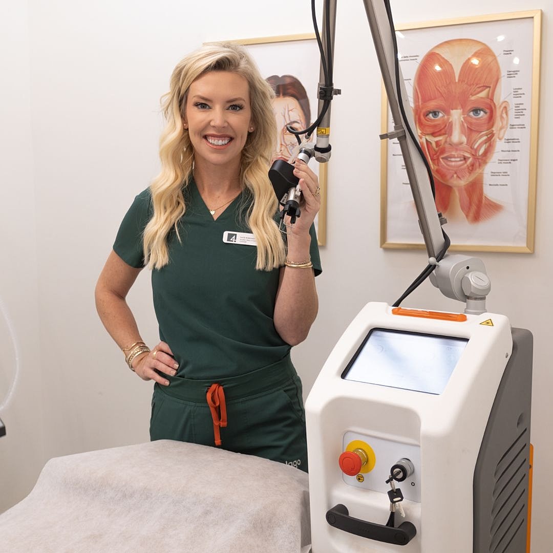 Medical professional in a treatment room.